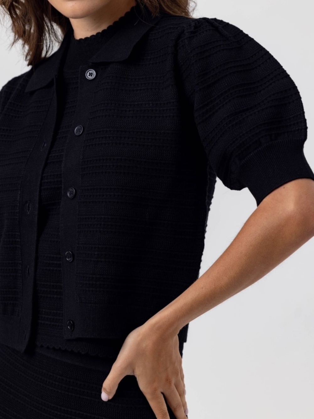 Elia Cardigan ~ Black